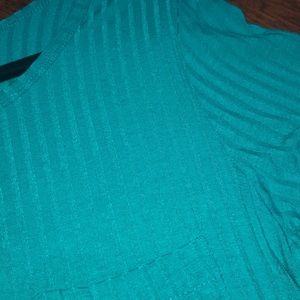 A blue Carly LuLaRoe dress